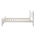 Full Size Solid Wood Platform Bed Frame For Kids, Teens, Adults, No Need Box Spring, White Box Spring Not Required Full White Wood Bedroom Mid Century Modern,Modern Pine Bed Frame Wood