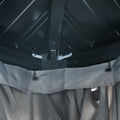10*10Ft Patic Gazebo,Alu Gazebo With Steel Canopy,Outdoor Permanent Hardtop Gazebo Canopy For Patio, Garden, Backyard Gray Aluminium