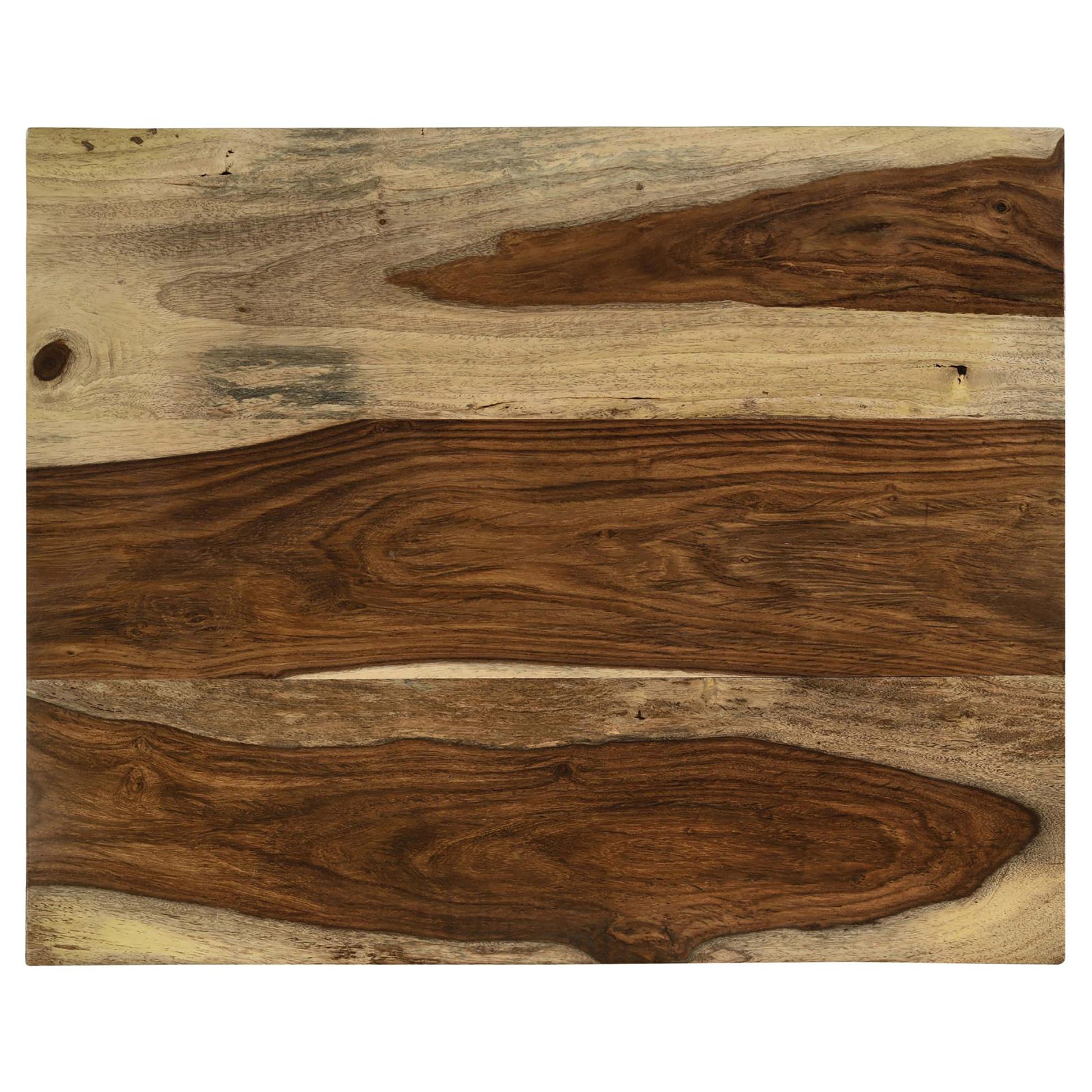 Natural And Black 3 Piece Nesting Table With Hairpin Legs Brown Primary Living Space Industrial Sheesham Rectangular Coffee & End Tables Wood Hairpin