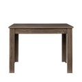 Kitchen Bar Table With Storage Shelves Dark Oak Mdf