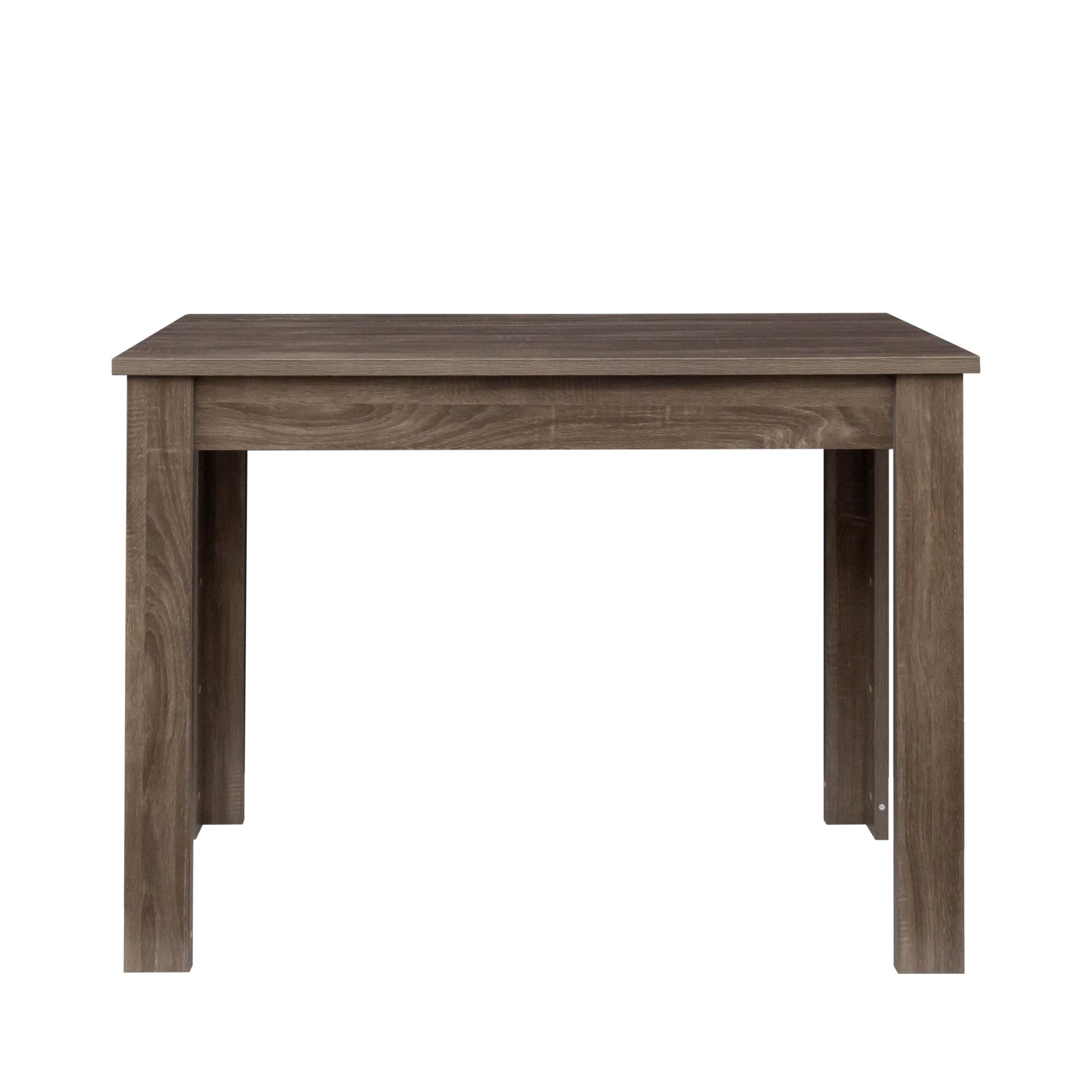 Kitchen Bar Table With Storage Shelves Dark Oak Mdf