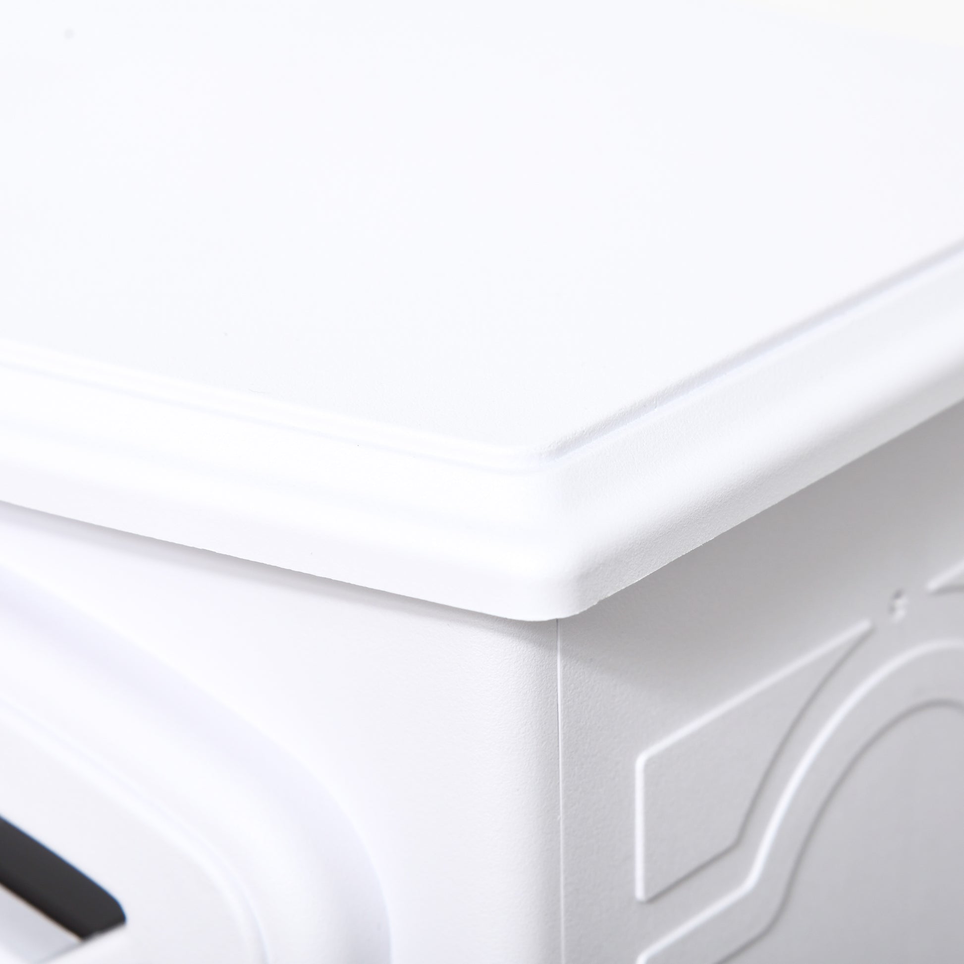 Homcom 22" Free Standing Electric Fireplace Stove, Fire Place Heater With Realistic Flame Effect, Overheat Safety Protection, 750W 1500W, White White Abs