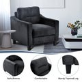 Couch Comfortable Sectional Couches And Sofas For Living Room Bedroom Office Small Space Black Velvet 1 Seat