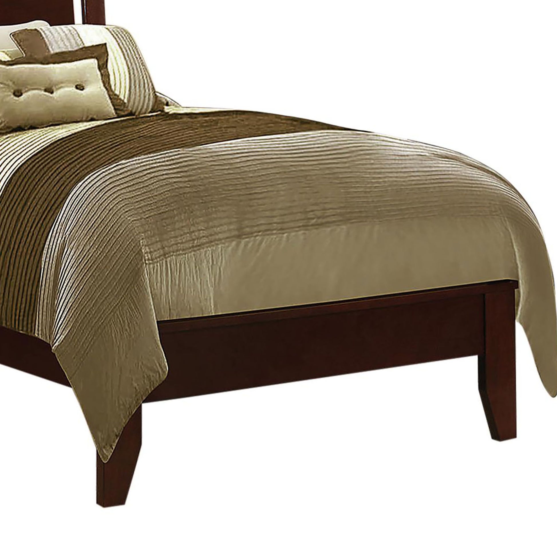 Rich Merlot Slatted Twin Panel Bed Twin Brown Wood Bedroom Transitional Kids Wood