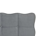 Full Size Velvet Platform Bed With Led Frame And Stylish Mental Bed Legs, Gray Gray Velvet