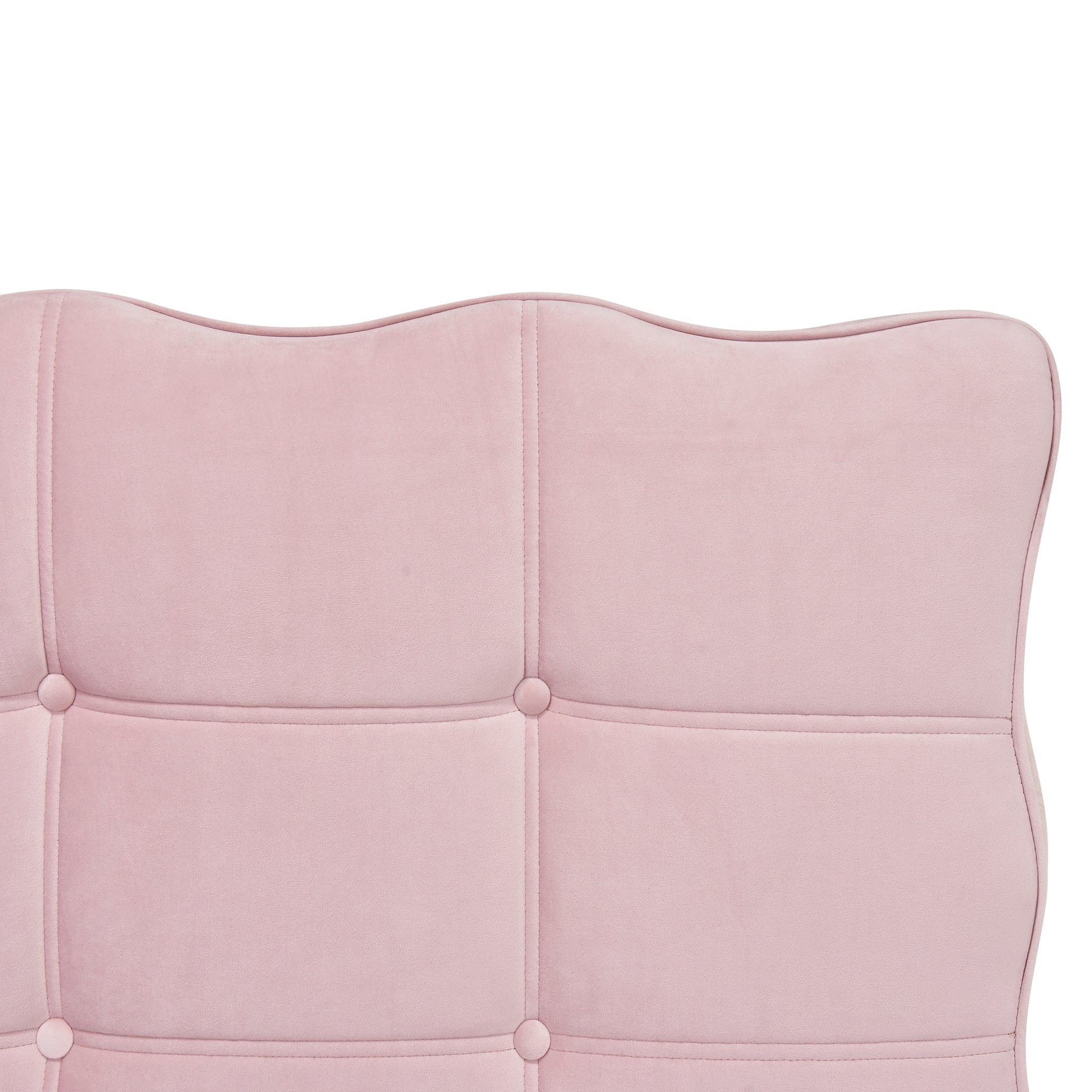 Full Size Velvet Platform Bed With Led Frame And Stylish Mental Bed Legs, Pink Pink Velvet