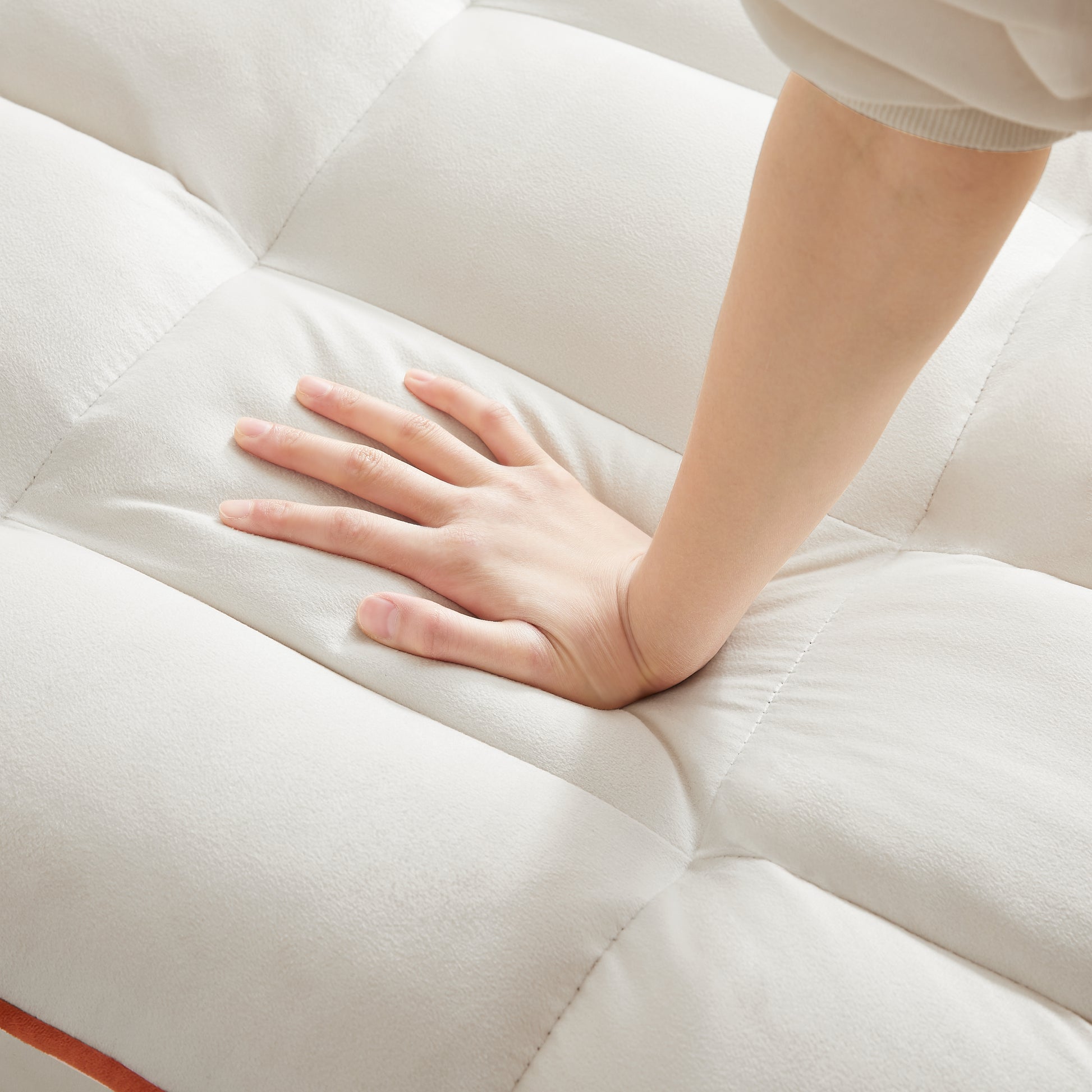 3 In 1 Sofa Bed, Convertible Sleeper Chair Sofa Bed Adjustable Pull Out Sleeper Chair Bed Multi Pockets Folding Sofa Bed For Living Room Bedroom Small Space Beige Velvet 1 Seat