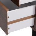 Ightstand With 2 Drawers, Bedside Tables With Solid Wood Legs And Storage, End Table, Side Table, Bedside Furniture For Bedroom, Living Room, Rustic Brown Rustic Brown Mdf