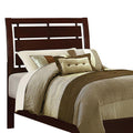 Rich Merlot Slatted Twin Panel Bed Twin Brown Wood Bedroom Transitional Kids Wood