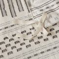 Cotton Jacquard Duvet Cover Mini Set King Ivory Charcoal Cotton