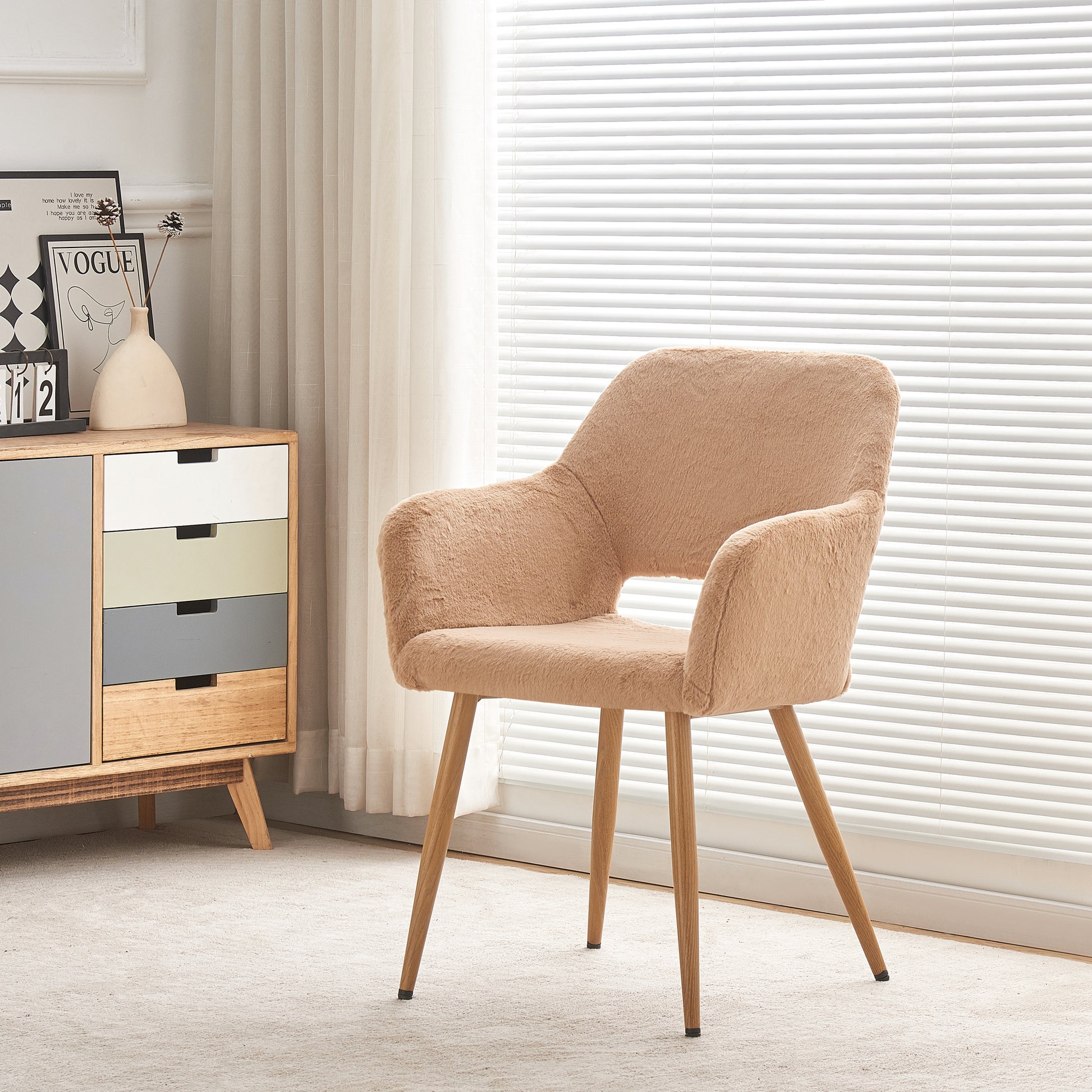 Cr 43 Tuo Beige Brown Fabric