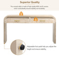 Unique Retro Console Table With Open Style, Two Top Drawers For Entrance, Dinning Room, Living Room Natural Wood Wash Natural Wood Wash Mdf