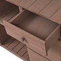 Garden Potting Bench Table, Rustic And Sleek Design With Multiple Drawers And Shelves For Storage, Brown Brown Garden & Outdoor Rustic Wood