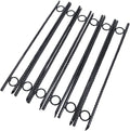 Rebar Stake With Loop 12Pcs Grip Rebar 3 8X 18 Inch Steel Durable Heavy Duty Tent Canopy Ground Stakes With Angled Ends And 1 Inch Loops For Campsites And Canopies Black Steel