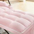 3 In 1 Sofa Bed, Convertible Sleeper Chair Sofa Bed Adjustable Pull Out Sleeper Chair Bed Multi Pockets Folding Sofa Bed For Living Room Bedroom Small Space Pink Pink Velvet 1 Seat