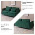 Modern Upholstered Loveseat Sofa,Emerald Cotton Linen63.8