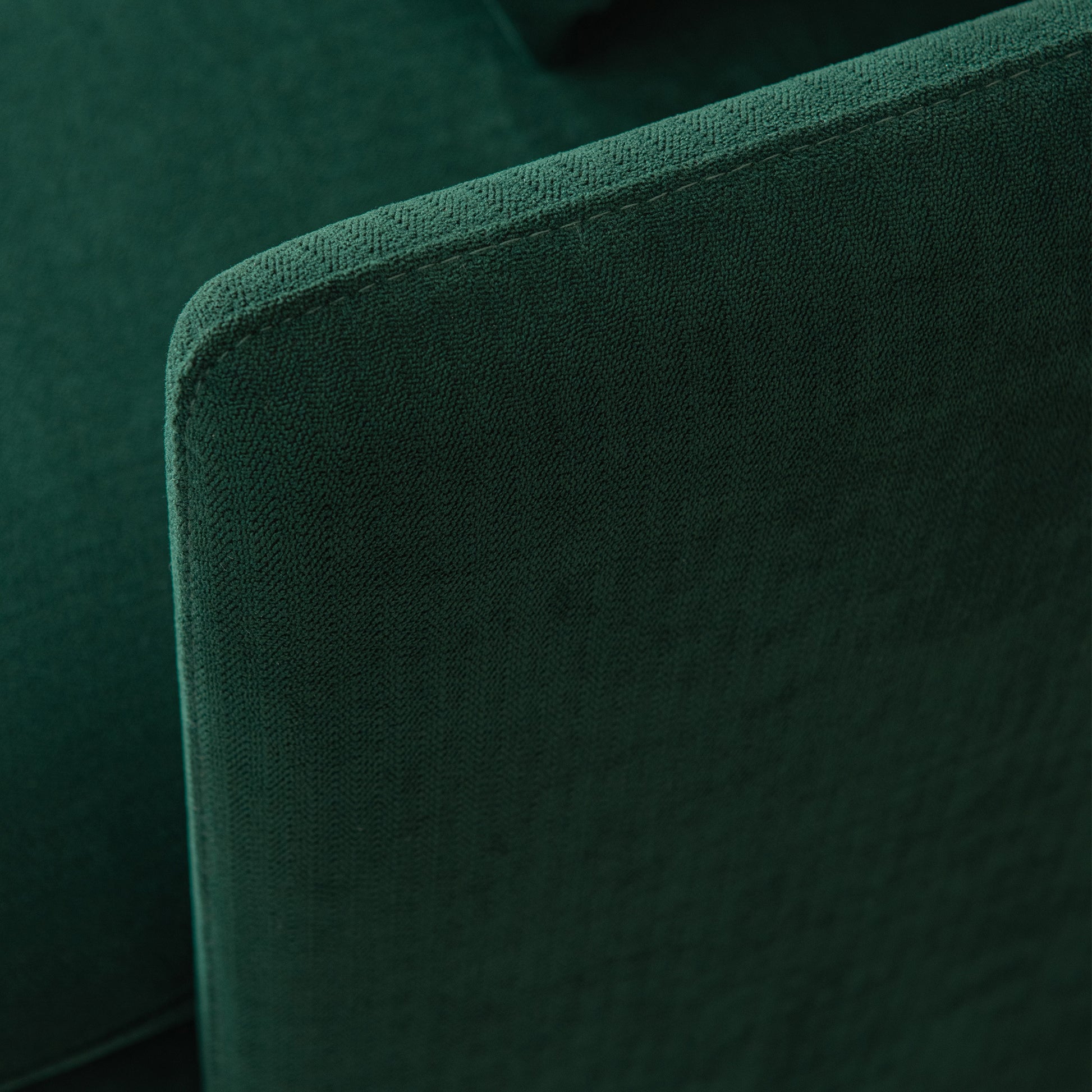 Modern Upholstered Loveseat Sofa,Emerald Cotton Linen63.8" Emerald Foam Cotton Linen 2 Seat