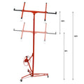 Drywall Panel Hoist Drywall Lift Rolling Panel Hoist Jack Lifter 16Ft Red Color Red Metal