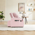 3 In 1 Sofa Bed, Convertible Sleeper Chair Sofa Bed Adjustable Pull Out Sleeper Chair Bed Multi Pockets Folding Sofa Bed For Living Room Bedroom Small Space Pink Pink Velvet 1 Seat