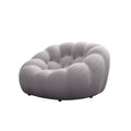 46.9'' Modern Bubble Floor Sofa,Single Chair For Living Room,Gray Gray Foam Fabric 1 Seat