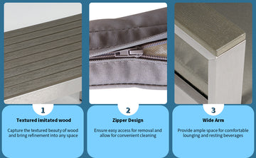 Aluminum And Rattan Modern 4 Piece Sofa Seating Group For Patio Garden Outdoor Yes Complete Patio Set Gray Silver Mildew Resistant Frame Fade Resistant Cushion Garden & Outdoor Modern Complete Patio Sets Aluminium Aluminium