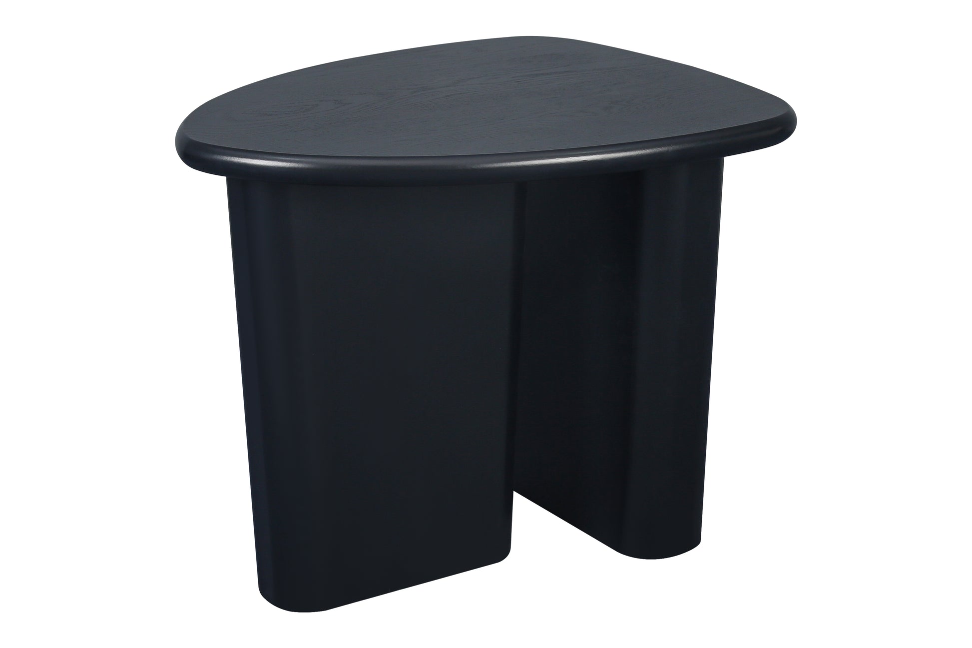 Tapered Tabletop Side Table Black Antique Black Mdf