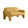 Modern Boucle Seat For Living Room Yellow Foam 2 Seat