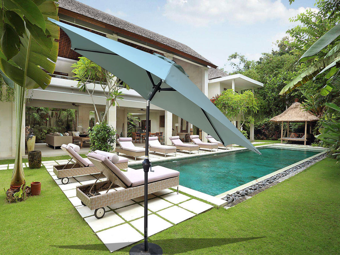 9Ft Umbrella Frosty Green Frosty Green Metal