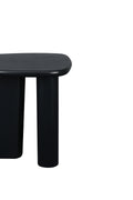 Tapered Tabletop Side Table Black Antique Black Mdf