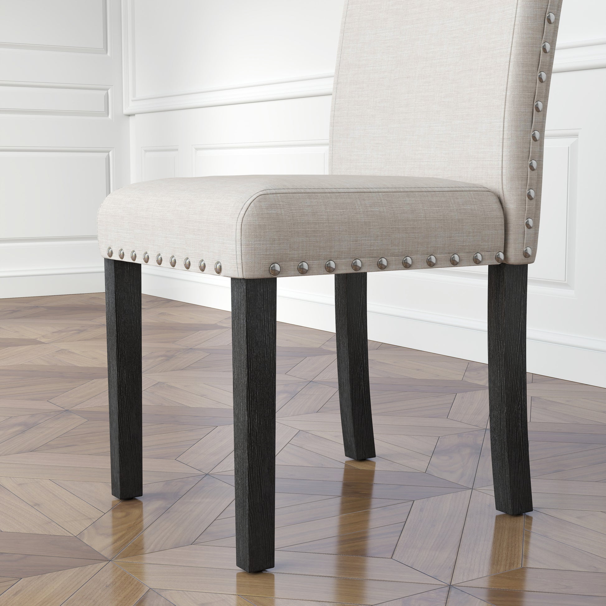 Five Piece Dining Room Set With Imitation Marble Table Top, Solid Wood Dining Table And 4 Chairs, Space Saving Kitchen And Dining Room Combination Furniture. Black White Solid Wood Mdf