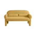 Modern Boucle Seat For Living Room Yellow Foam 2 Seat
