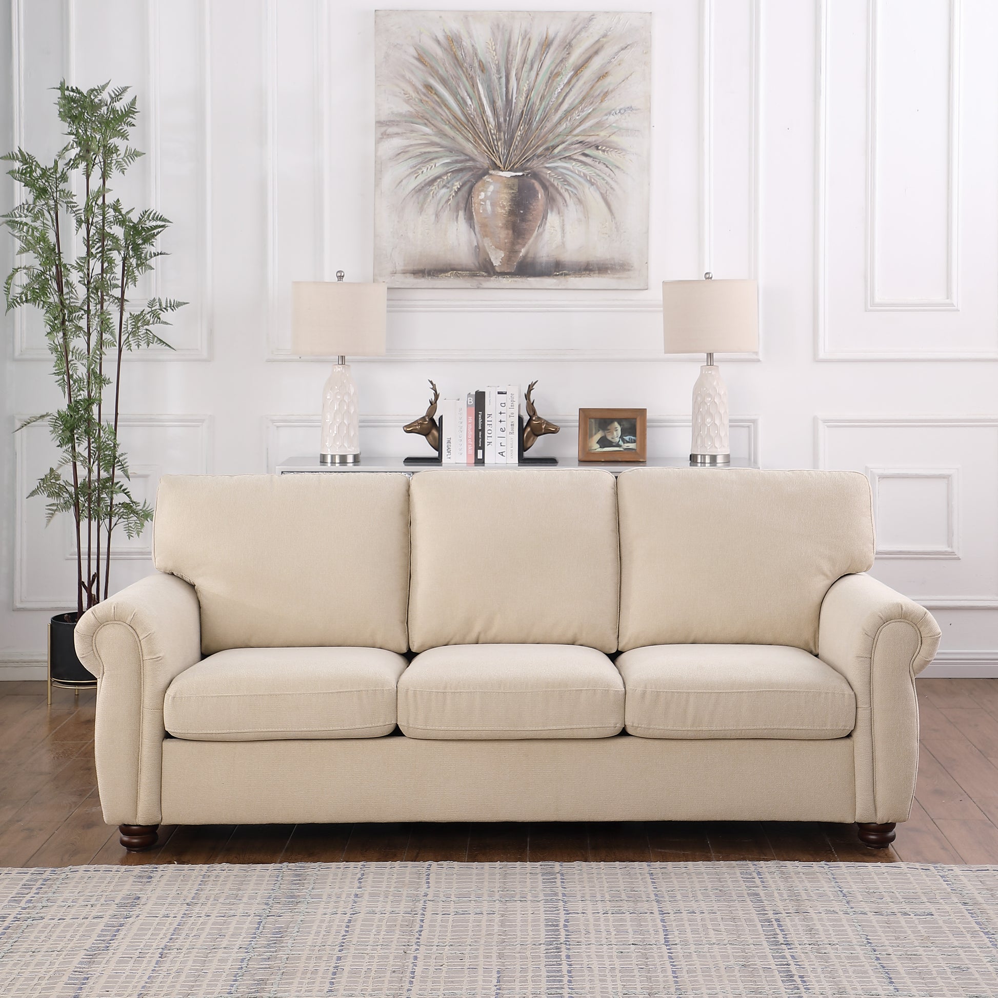 Sofa Beige Chenille