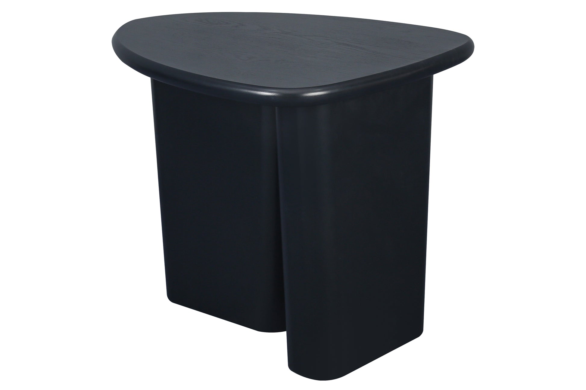 Tapered Tabletop Side Table Black Antique Black Mdf