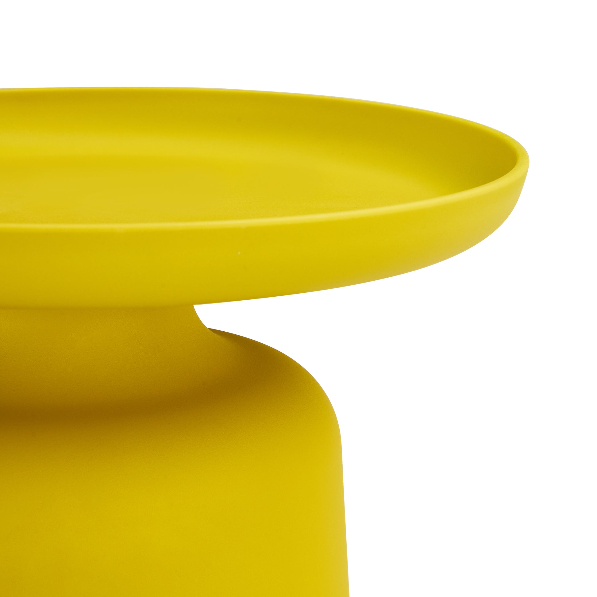 Yellow Side Table Small Space Stylish And Versatile Plastic Round Side Table Yellow Plastic