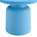 Light Blue Plastic Side Table Stylish And Versatile Plastic Round Side Table Lake Blue Plastic