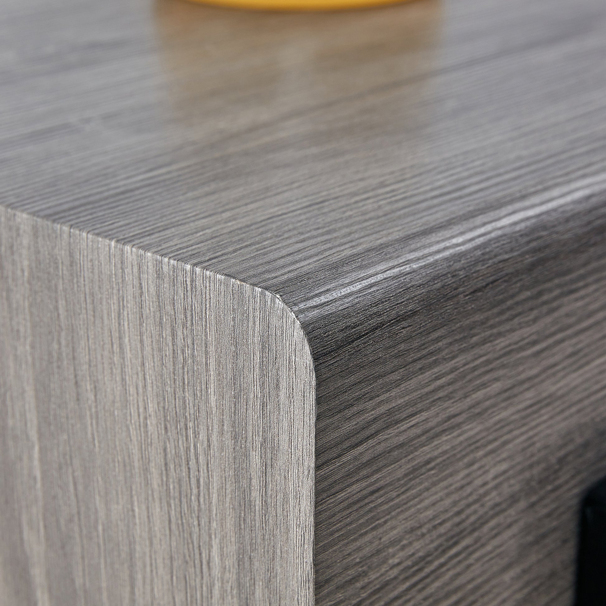 A Coffee Table Made Of Mdf Material. Equipped With Drawers Made Of Solid Wood Material. Can Store Things And Save Space. Paired With Black Metal Table Legs. Suitable For Living Room. Grey Mdf