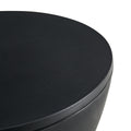 Black Prince Stool Side Table Used For Indoor And Outdoor Black Plastic