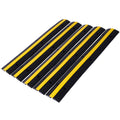Cable Protector Ramp Rubber Speed Bumps 2 Pack Of 1 Channel 6600Lbs Load Capacity With 12 Bolts Spike For Asphalt Concrete Gravel Driveway 1 Channel, 5 Pack Black Rubber