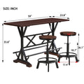 5 Piece Dining Table Set, 59