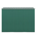 4.2 X 9.1 Ft Outdoor Storage Shed, Metal Tool Shed With Lockable Doors Vents, Utility Garden Shed For Patio Lawn Backyard, Green Green Metal