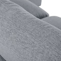 Modern Large U Shape Sectional Sofa, 2 Large Chaise With Removable Ottomans For Living Room Grey Polyester Primary Living Space Pillow Back American Design Polyester 6 Seat