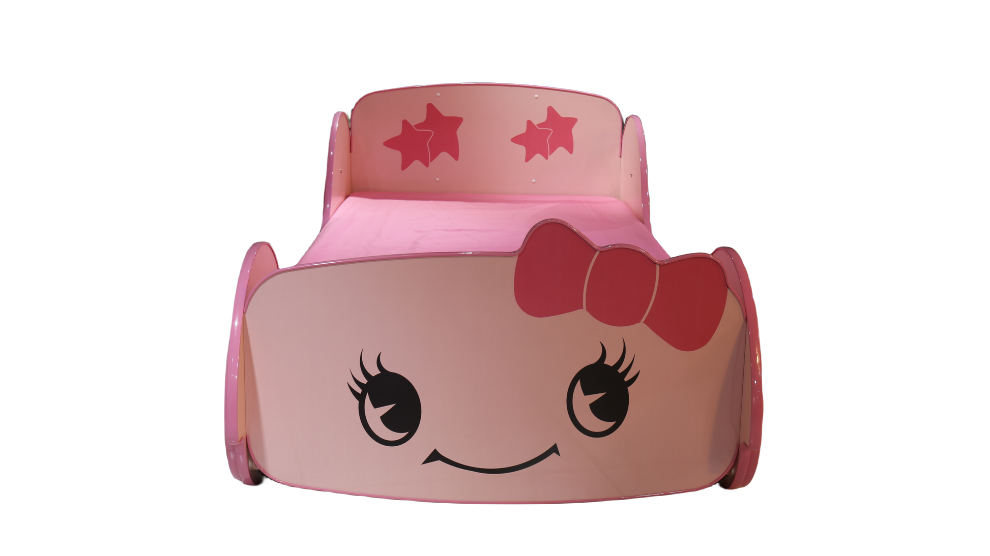 Little Star Cartoon Car Bed Twin Pink Mdf