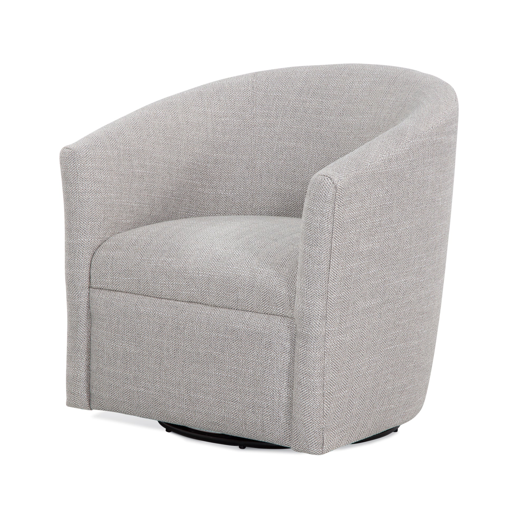 Lainey Sea Oat Swivel Barrel Chair Beige Modern,Transitional Foam Polyester