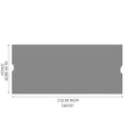 Universal Canopy Cover Replacement For 12X9 Ft Curved Outdoor Pergola Structure Grey Grey Polyester