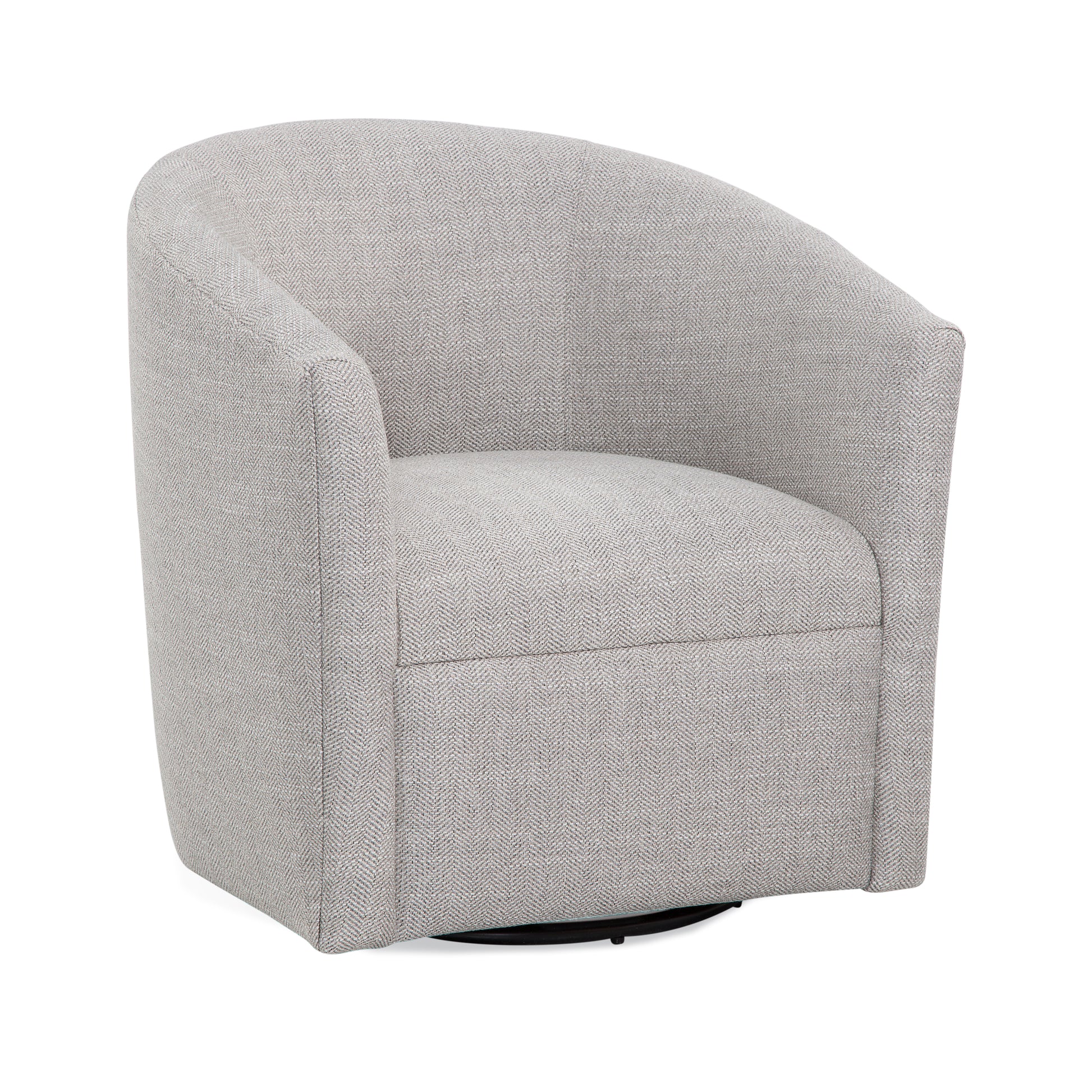 Lainey Sea Oat Swivel Barrel Chair Beige Modern,Transitional Foam Polyester