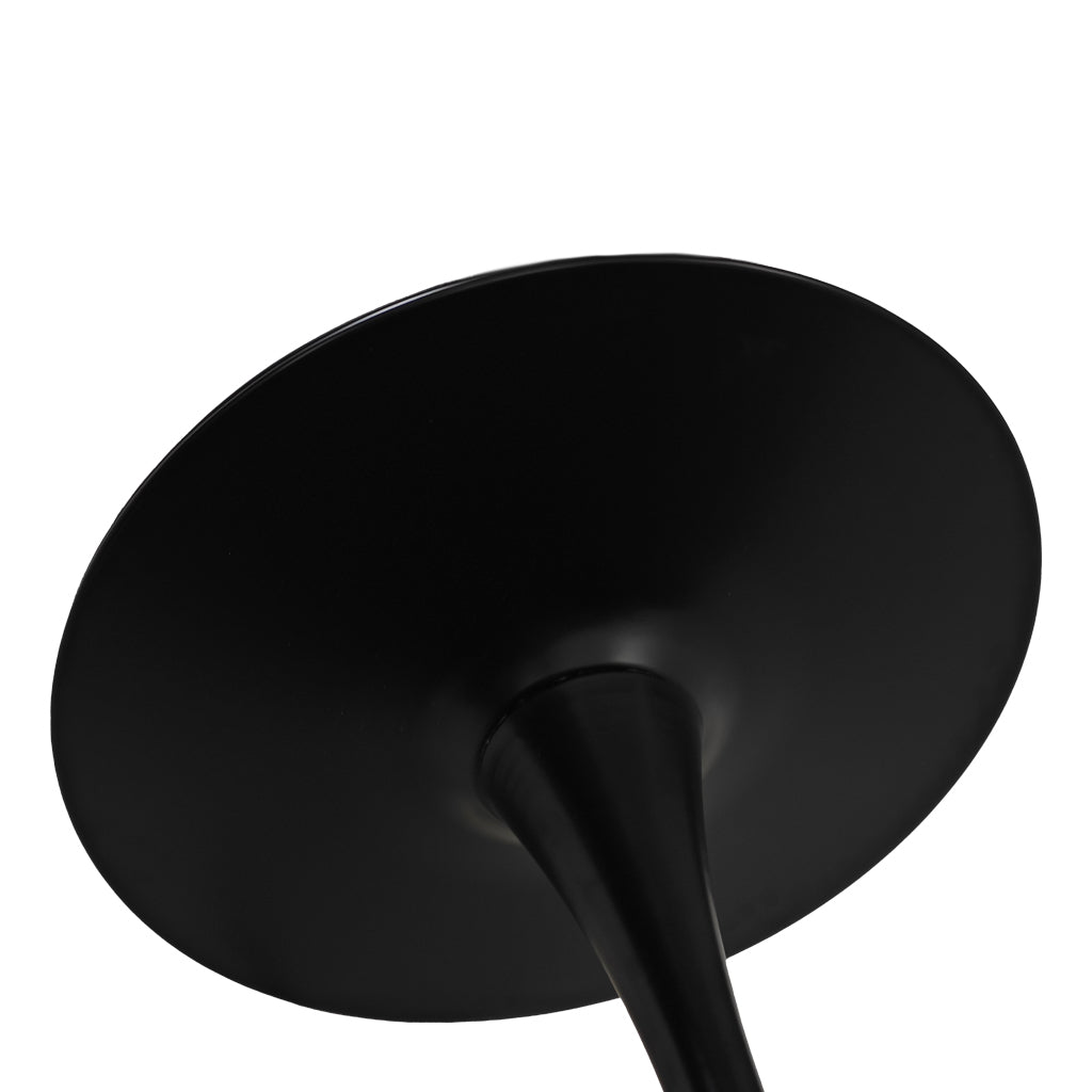 42.13"Modern Round Dining Table,Four Patchwork Tabletops With Black Solid Wood Veneer Table Top,Metal Base Dining Table, End Table Leisure Coffee Table Black Mdf Metal