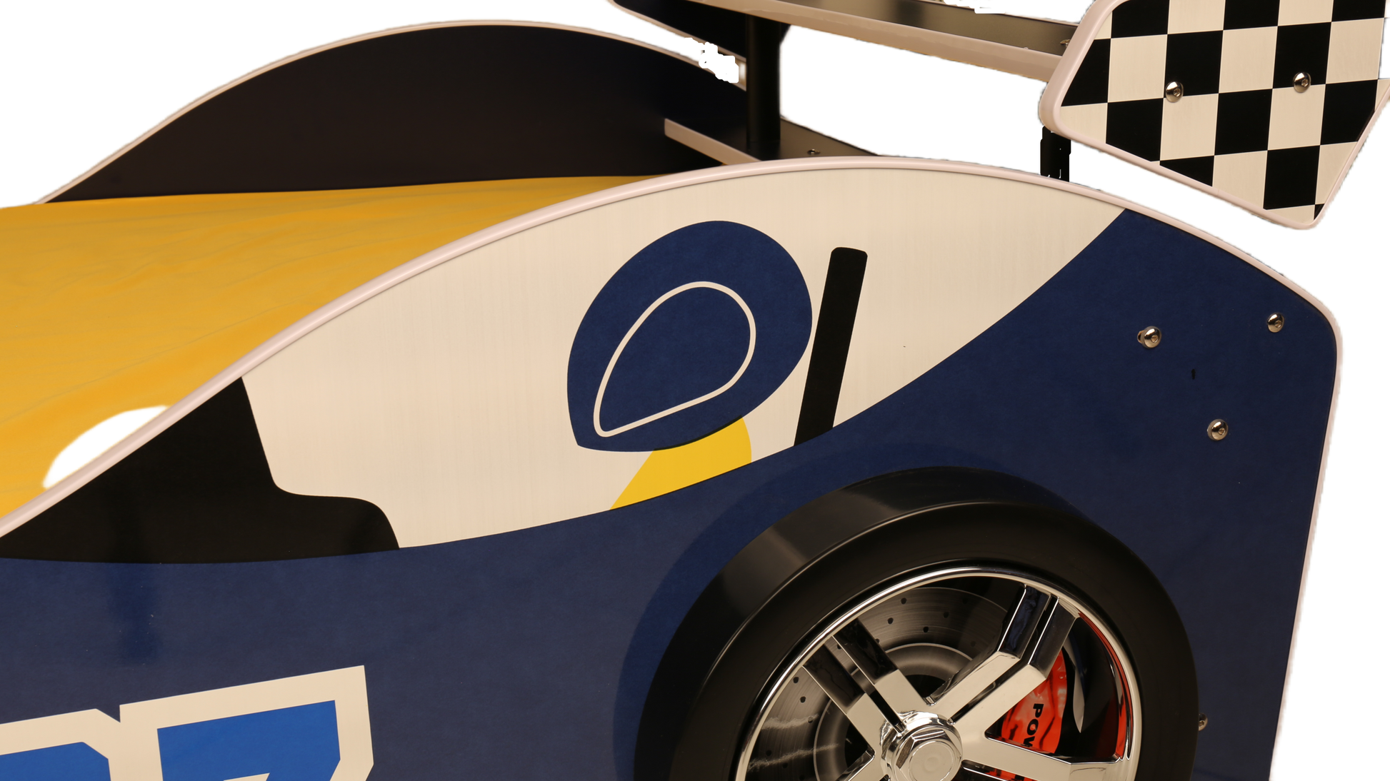 Supreme Energy Racing Car Bed Blue Mdf