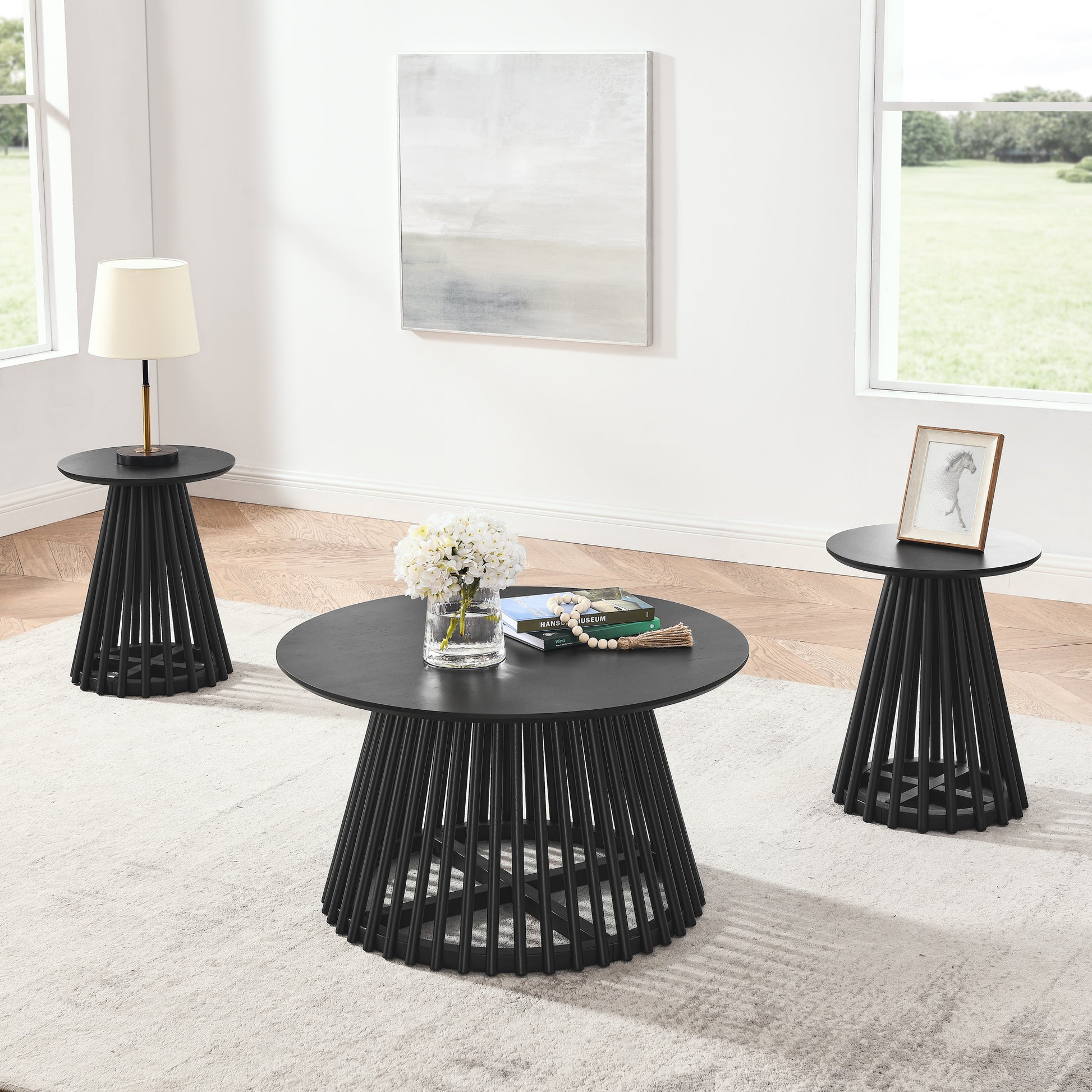 Coffee Table, Coffee Table, Living Room Coffee Table, Modern Coffee Table, Simple Coffee Table, Solid Wood Coffee Table Black Solid Wood Mdf