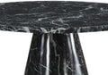 Hollis Dining Table, Engineering Stone Finish Dn02155 Black Mdf