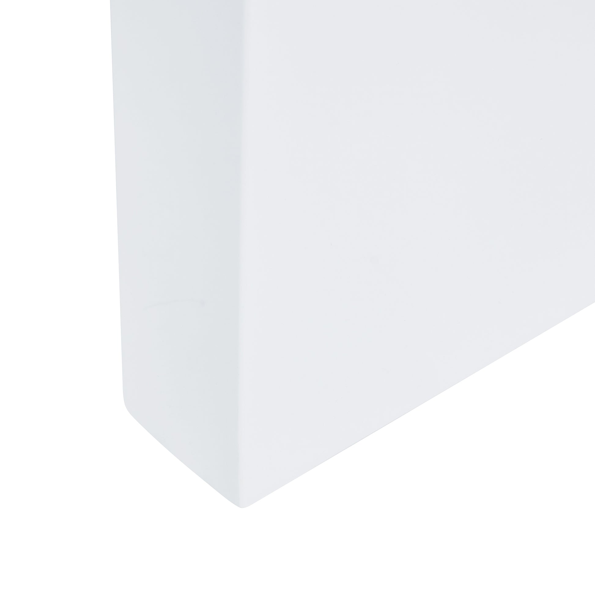 Modern Minimalist Transparent Tempered Glass Coffee Tablepaired With White Mdf Decorative Columns. Computer Desk. Game Table. Ct 1546 Transparent Glass